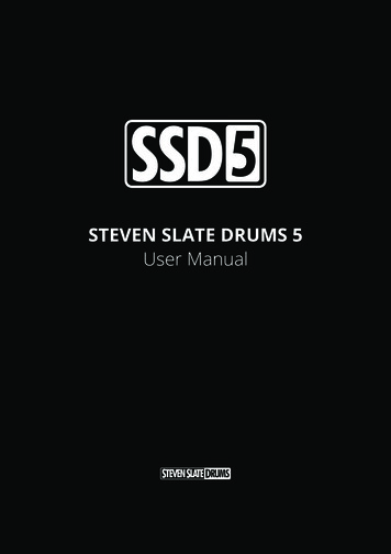 SSD5 User Manual - Steven Slate Drums