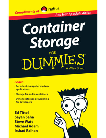 Container Storage For Dummies, Red Hat Special Edition (1)