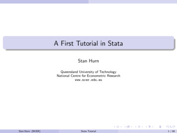 A First Tutorial In Stata - NCER