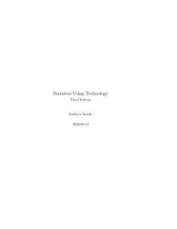 Statistics Using Technology 3rd Edition