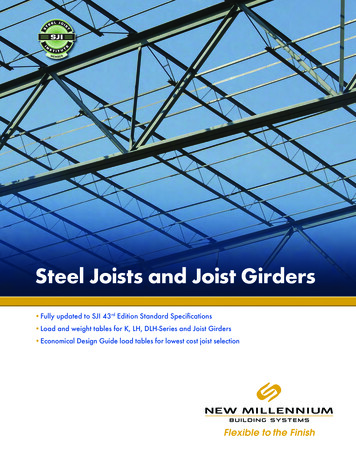 Steel Joists And Joist Girders - New Millennium Building Systems