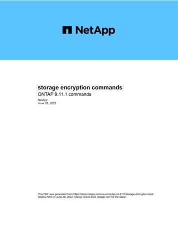 Storage Encryption Commands - Docs App 