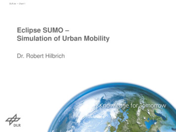 Eclipse SUMO Simulation Of Urban Mobility