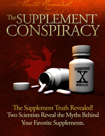 The Supplement Conspiracy - Fitness Black Book