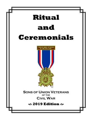 Ritual And Ceremonials - Sons Of Union Veterans Of The Civil War