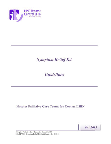 Symptom Relief Kit Guidelines - Centralhealthline.ca