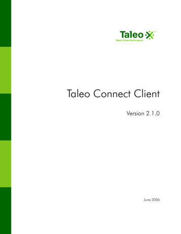 Taleo Connect Client - Oracle
