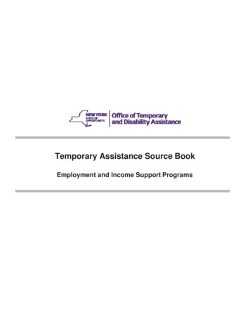Temporary Assistance Source Book