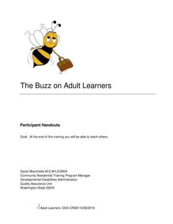 The Buzz On Adult Learners - Wa