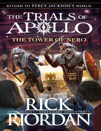 The Tower Of Nero (The Trials Of Apollo Book 5) - King Author