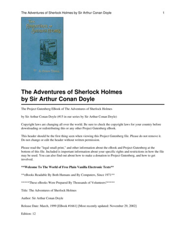 The Adventures Of Sherlock Holmes - People