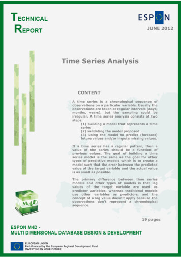 Time Series Analysis - ESPON