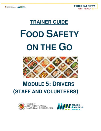 Trainer Guide Food Safety