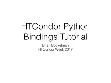 HTCondor Python Bindings Tutorial