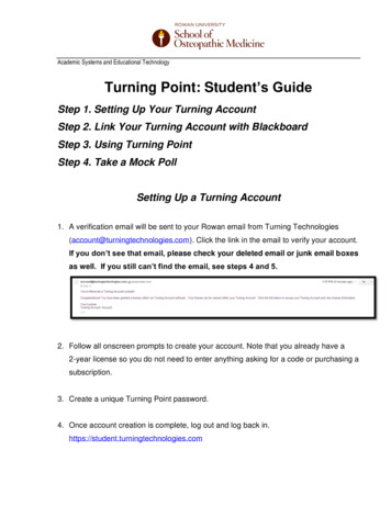 Turning Point: Student's Guide - Rowan University