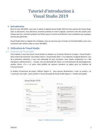 Tutoriel D'introduction à Visual Studio 2019 - Polytechnique Montréal