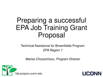 Preparing A Successful EPA Job Training Grant Proposal