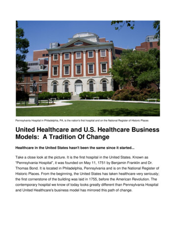 United Healthcare And U.S. Healthcare Business Models: A Tradition Of .