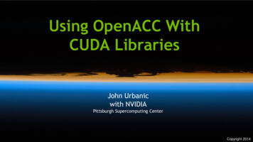 Using OpenACC With CUDA Libraries - University Of Tennessee