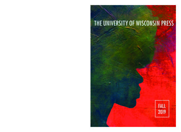 The University Of Wisconsin Press
