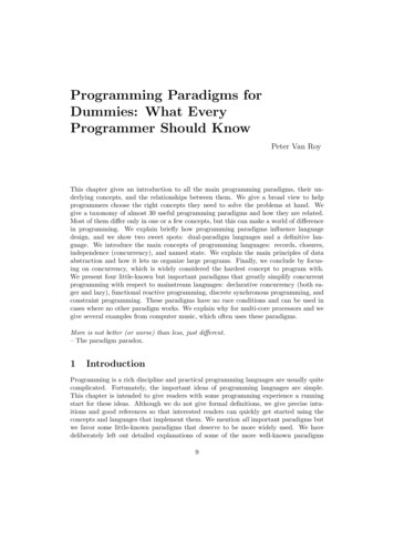 Programming Paradigms For Dummies: What Every Programmer Should Know