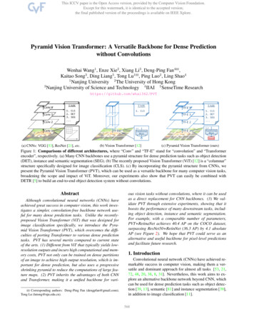 Pyramid Vision Transformer: A Versatile Backbone For Dense Prediction .