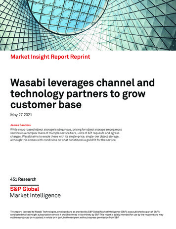 Wasabi Leverages Channel And Technology Partners To Grow Customer Base