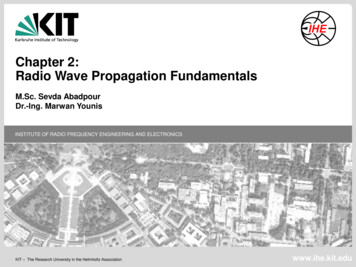 Chapter 2: Radio Wave Propagation Fundamentals - KIT