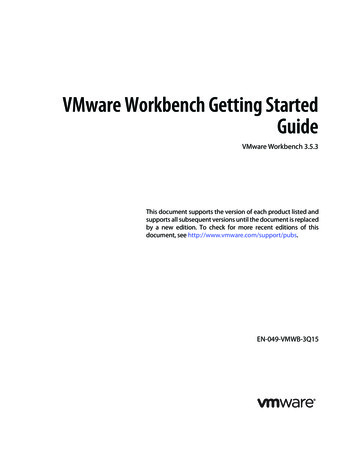 VMware Workbench Getting Started Guide