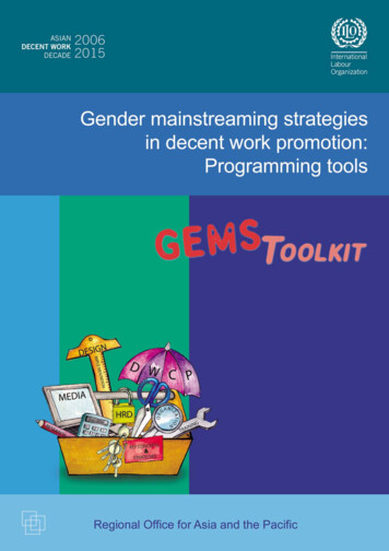 Gender Mainstreaming Strategies