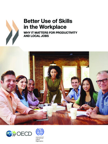 Better Use Of Skills In The Workplace - International Labour Organization
