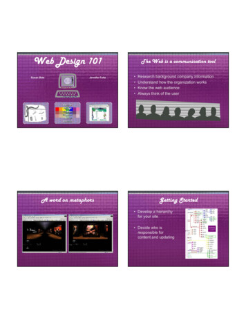 Web Design 101 The Web Is A Communication Tool