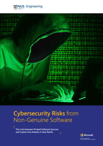 Cybersecurity Risks From Non-Genuine Software