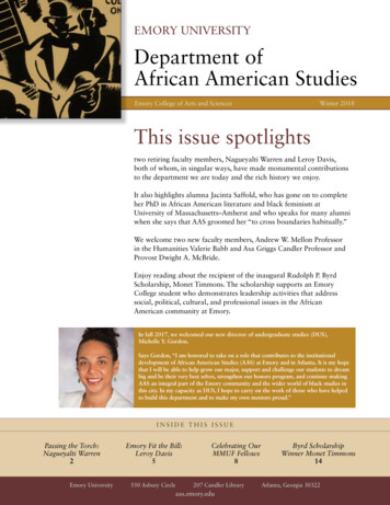 Department Of African American Studies