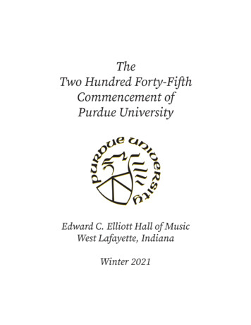The Two Hundred Thirty-Ninth Two Hundred Forty . - Purdue University