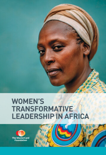 Womens Transformative Leadership - Mastercard Foundation
