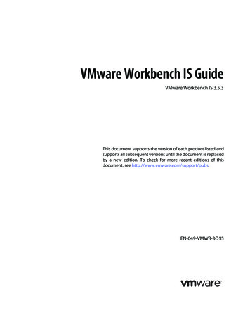 VMware Workbench IS Guide