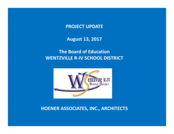 WSD Project Update 081317 - Wentzville.k12.mo.us
