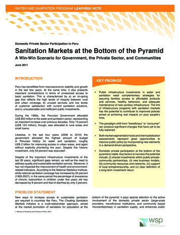 Domestic Private Sector Participation In Peru Sanitation Markets . - WSP