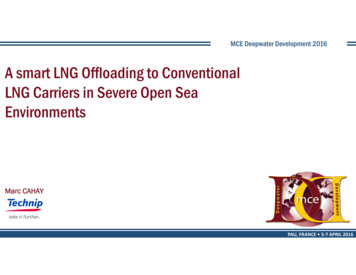 A Smart LNG Offloading To Conventional LNG Carriers In .