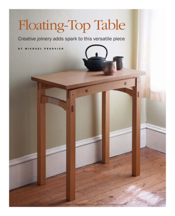 Floating-Top Table