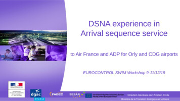 DSNA Experience In Arrival Sequence Service