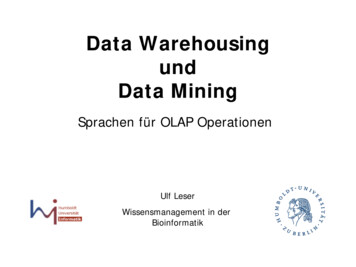 Data Warehousing Und Data Mining - Hu-berlin.de