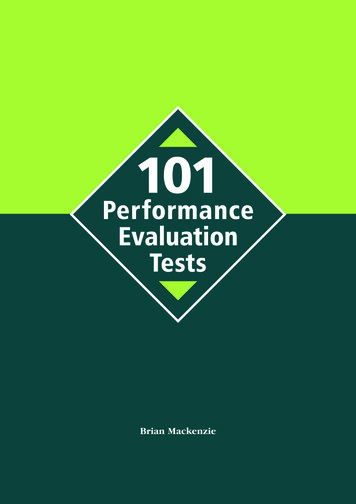 101 Evaluation Tests - GitHub Pages