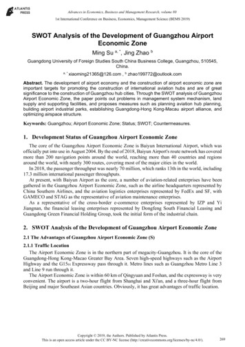 SWOT Analysis Of The Development Of Guangzhou Airport .