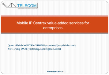 Mobile IP Centrex Value-added Services For Enterprises