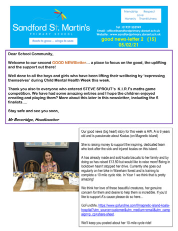 Good News-letter 2 (15) 05/02/21 - Sandford St Martin's .