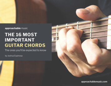THE 16 MOST IMPORTANT GUITAR CHORDS