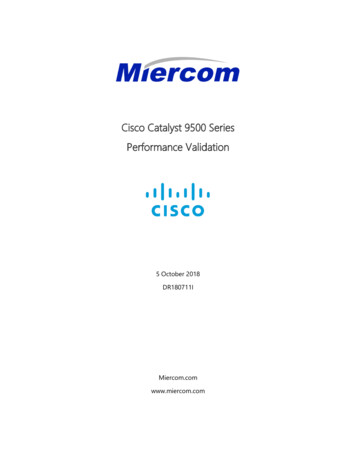 Cisco Catalyst 9500 Series Performance Validation