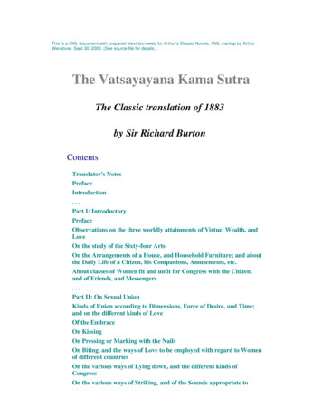 The Vatsayayana Kama Sutra - Burtoniana 